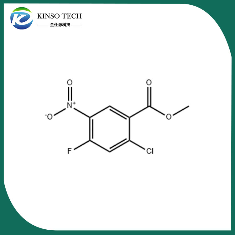 2-chlor-4-fluor-5-nitro-benzenkarboksirūgšties metilo esteris CAS 85953-30-6